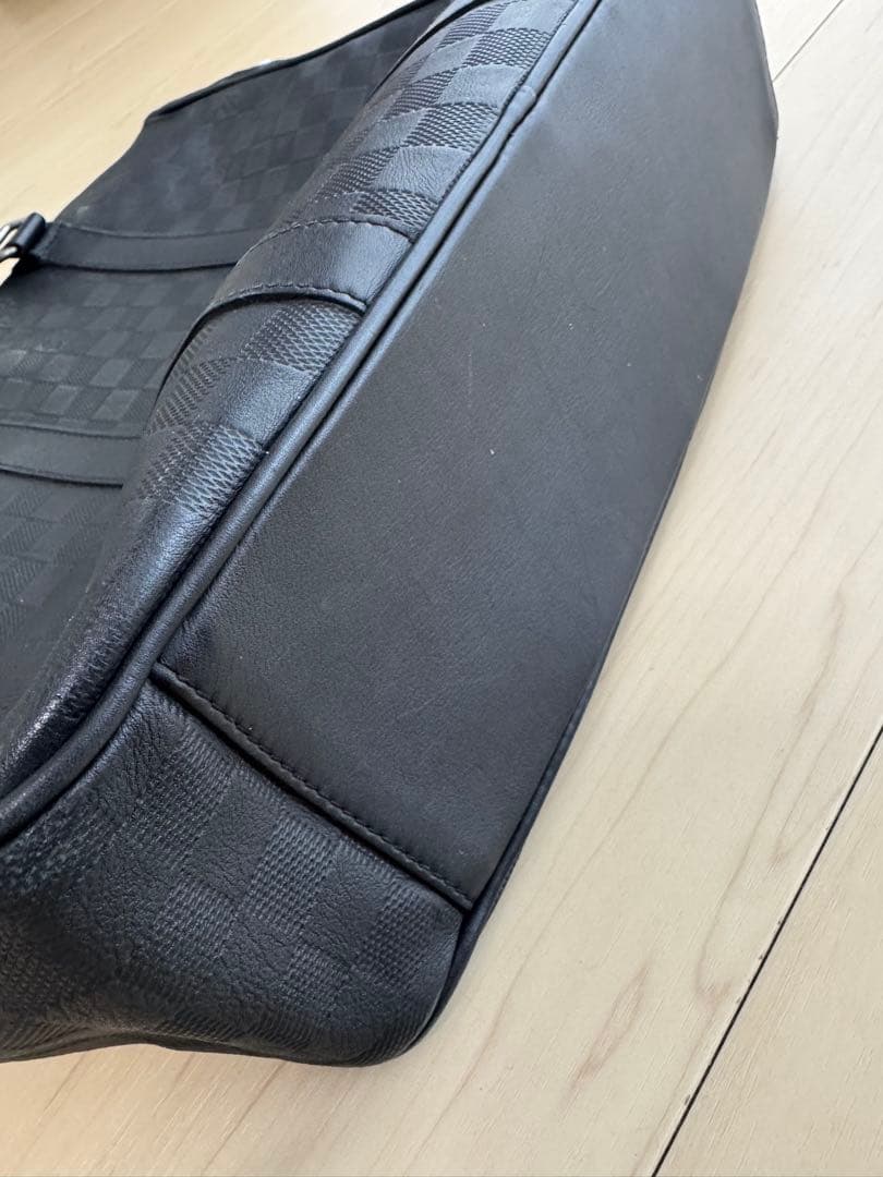 【ジャンク品】ルイヴィトン タダオPM ダミエアンフィニ ブラック レザー