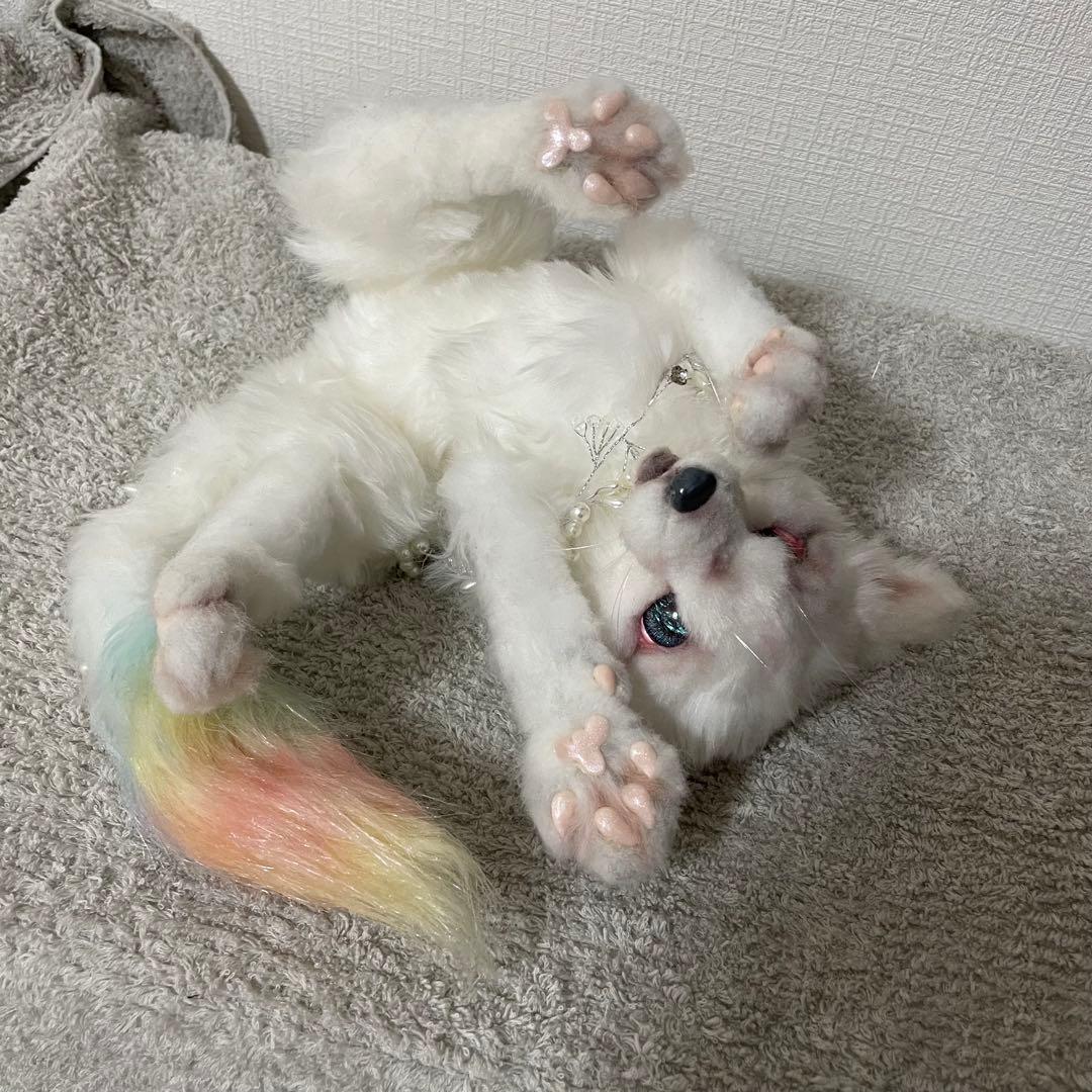 ハンドメイド 狼 ぬいぐるみ SakuBear テディベア ぬいぐるみ