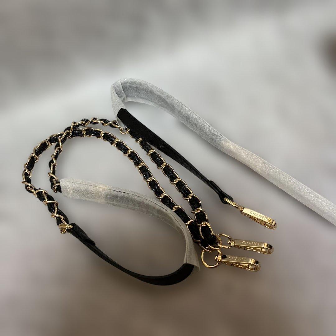 CHANEL 黒 キルティング ショルダーバッグ2WAY