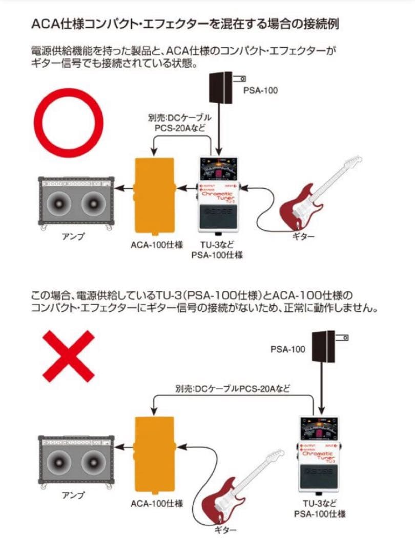 BOSS CS-3 ACAアダプタ対応 コンプレッサー