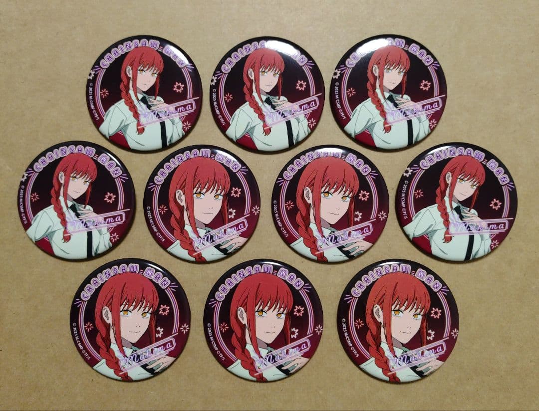 チェンソーマン レゼ篇 ネオン マキマ 缶バッジ イラストカード まとめ売り