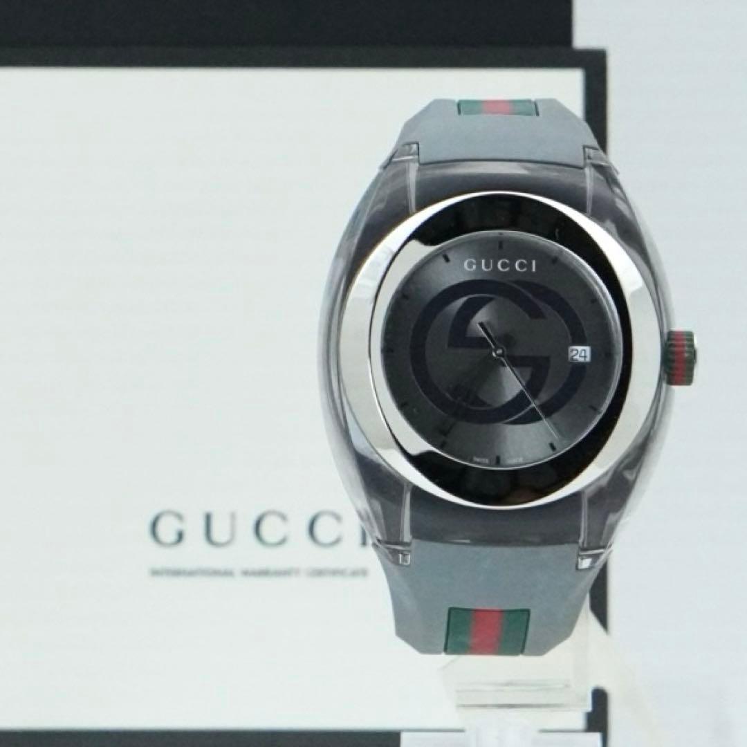 【箱付き】GUCCI グッチ シンク 人気のシェリーライン メンズ ラバーベルト