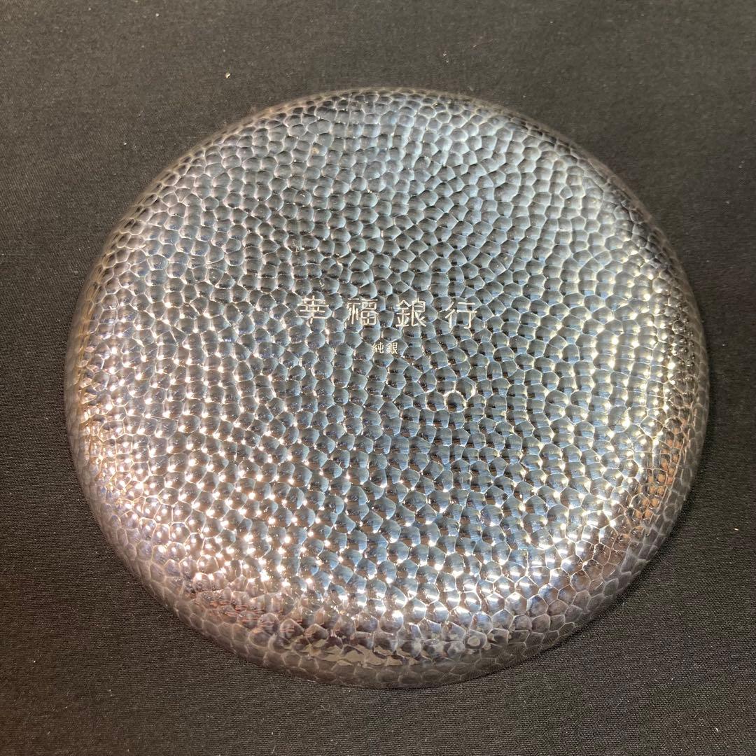 純銀】青海波 純銀製 銀皿 約92.6g