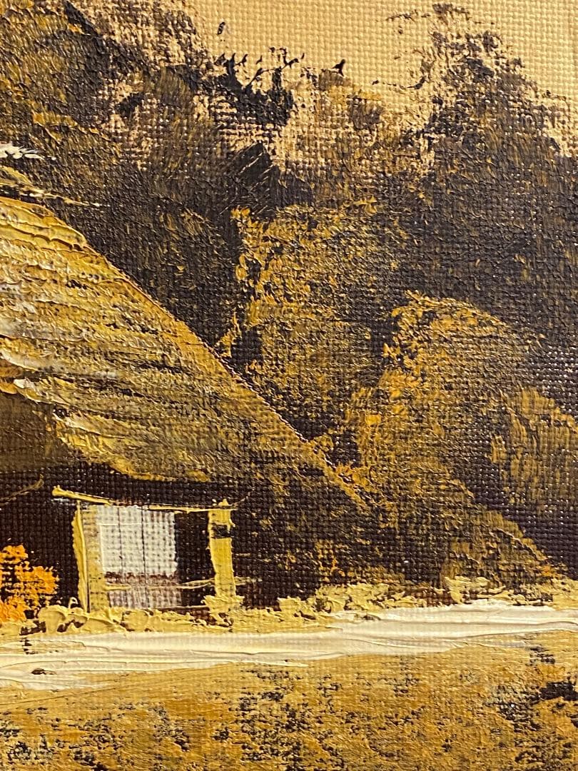 「真作」羽中田晴夫　風景画　油彩画　絵画　油彩画　F6号