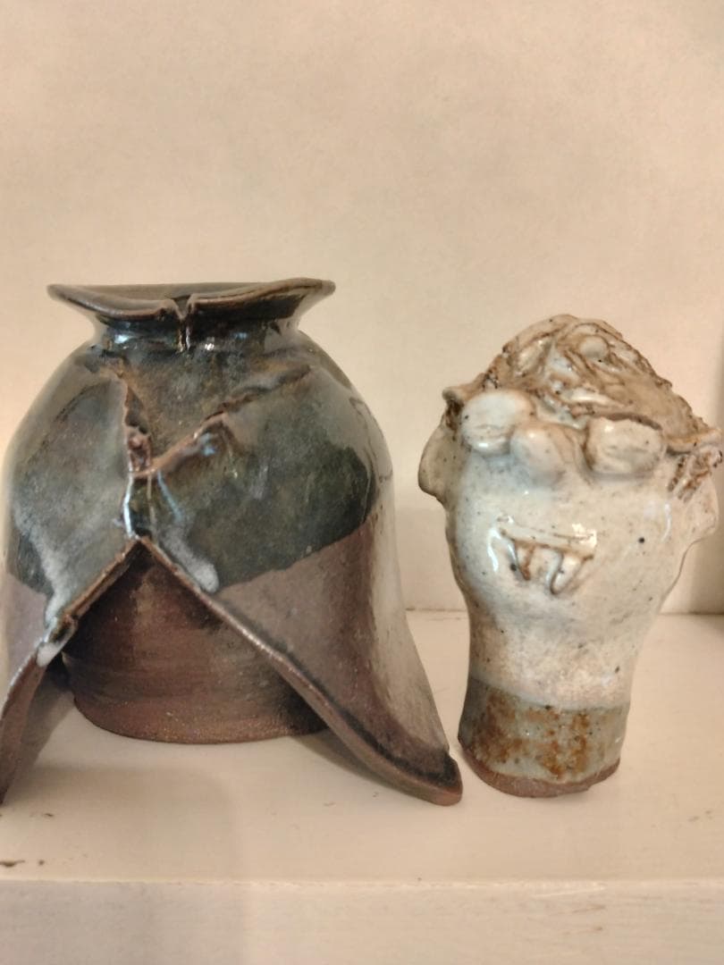 遠州七窯 志戸呂焼 直透窯 鈴木青宵 茶碗 共箱 茶道具 岸本謙仁 刷毛目