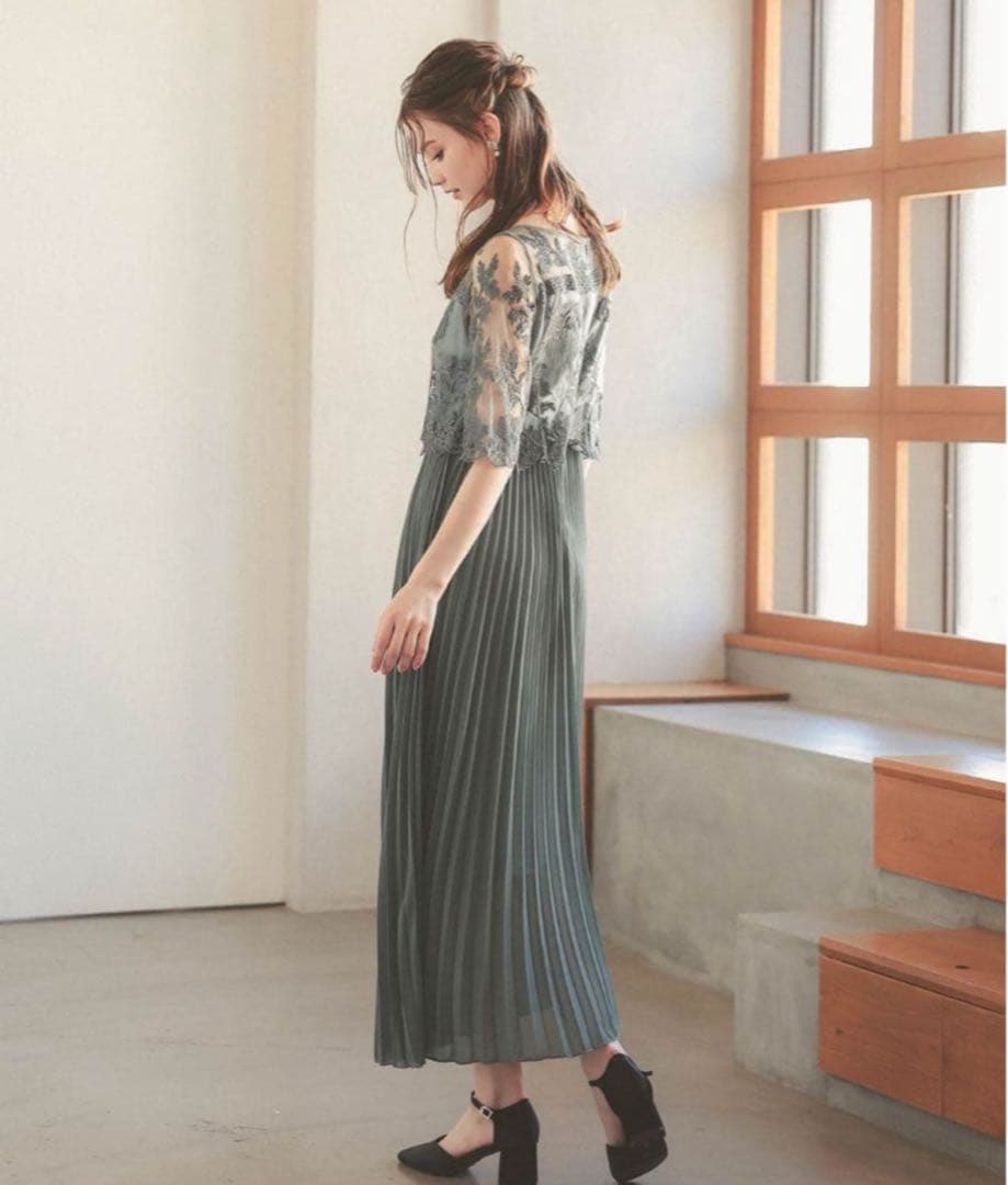 3☆新品タグ付き☆ ドリードール プリーツスカートロング&七分袖フォーマル