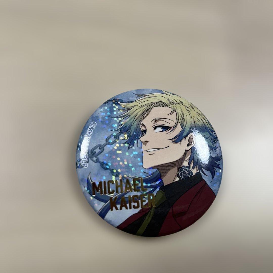 ブルーロック展 エゴ展 カイザー ホログラム箔押し缶バッジ - メルカリ