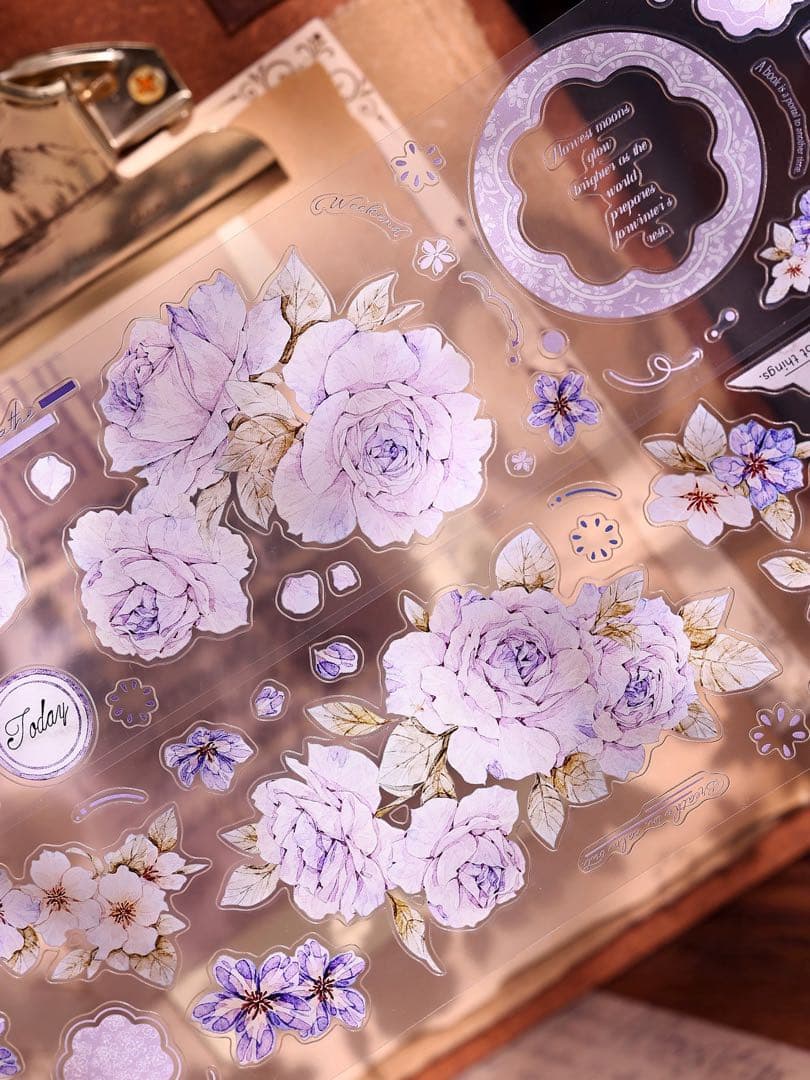 ⭐️SALE⭐️小白家文創《蔷薇诗》海外マスキングテープ マステ 【2759】