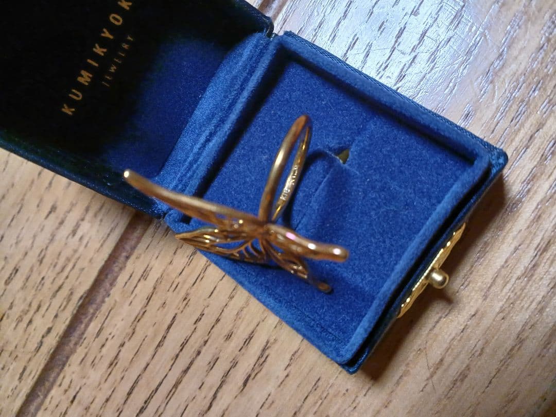 蝶デザインリング 専用ケース付き