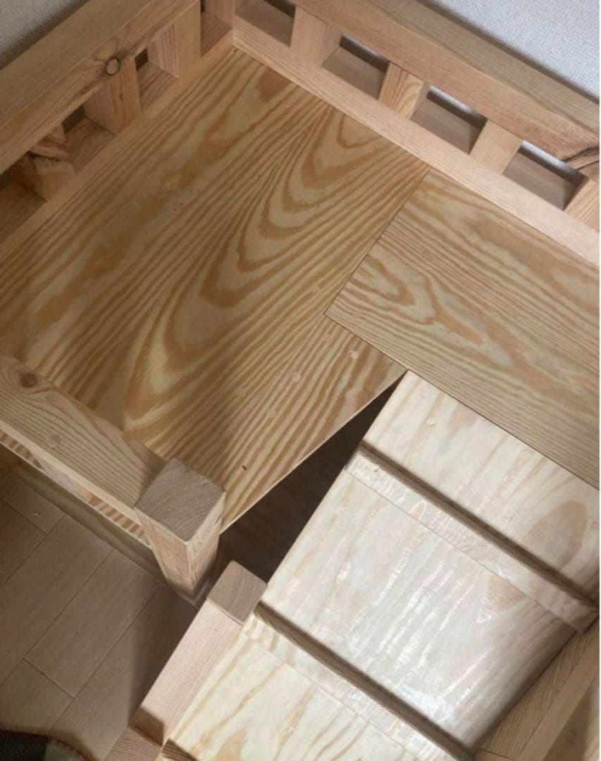 小型犬向け】職人手作り 木製2階建てドッグハウス｜無垢材｜直接取引