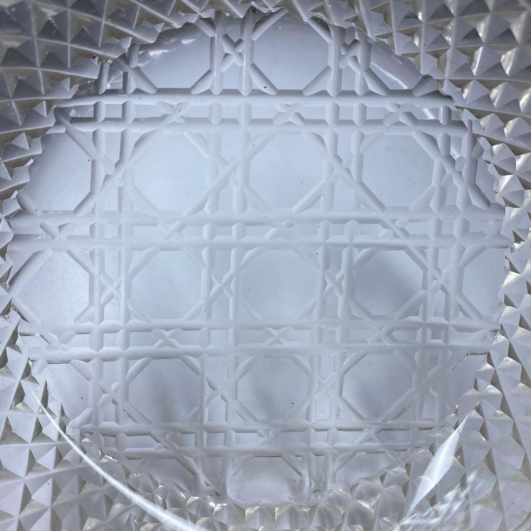 専用江戸後〜明治初期 ギヤマン手彫切子ハンドカット皿 10客 共