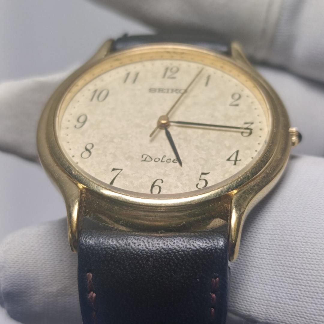 新品電池交換済 セイコー 8N41-6010 DOLCE ステンレスゴールド