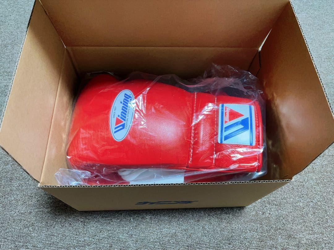 ウイニング ボクシンググローブ 14OZ 紐式 赤 S51220980