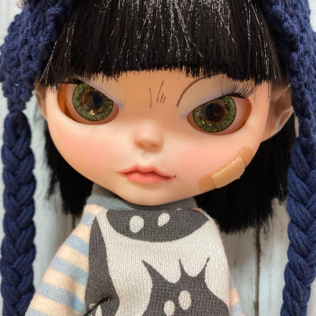 カスタムアイシードール『デビルちゃん』サラサラブラックボブヘア