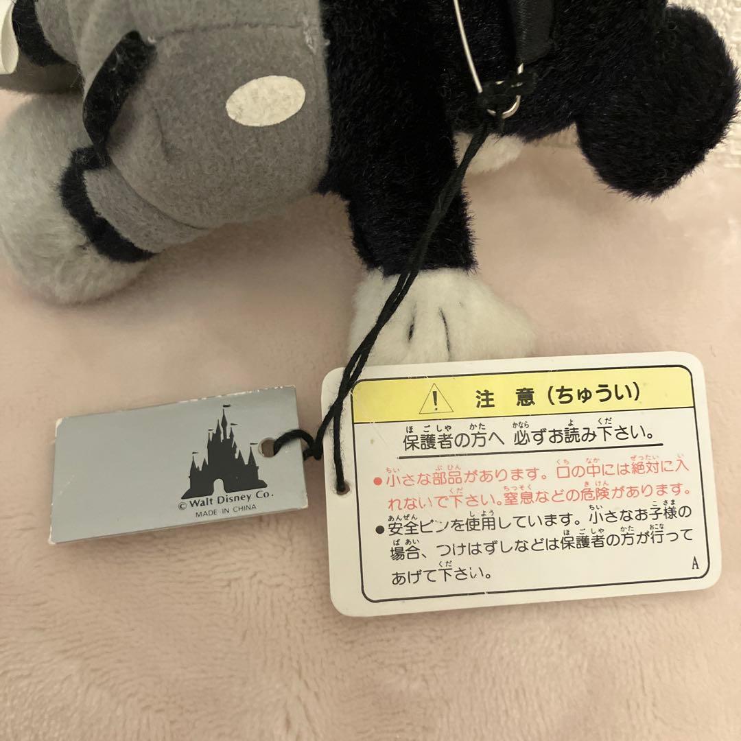 ディズニー　白黒ミッキーミニー　ぬいぐるみ　バッチ　ぬいば　当時物　結婚式