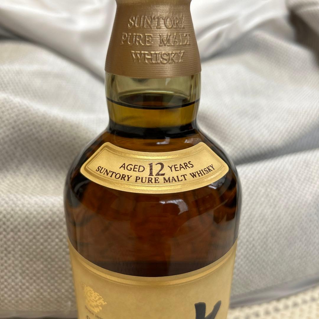 稀少華ラベル】サントリー 山崎12年 ピュアモルトウイスキー 750ml 箱付