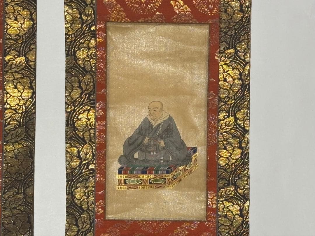 方便法身尊形・親鸞聖人・法然上人」達如 三幅対|木版画 浄土