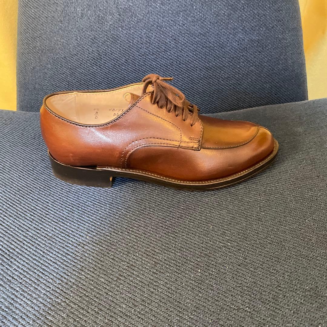 新品　オールデン　Ⅴチップ　カーフ　54441　茶　5ハーフ