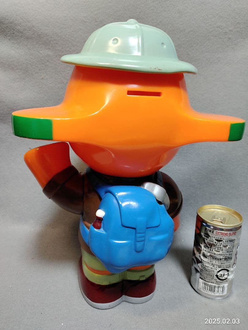 昭和レトロ 佐藤製薬 サトちゃん 探検隊カウンター用 ソフビ貯金箱