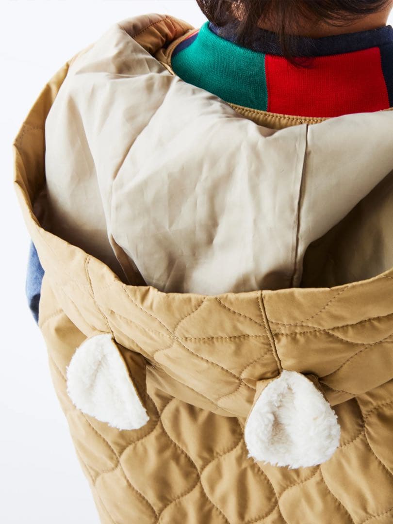 familiar キルティングベスト 90 ネイビー