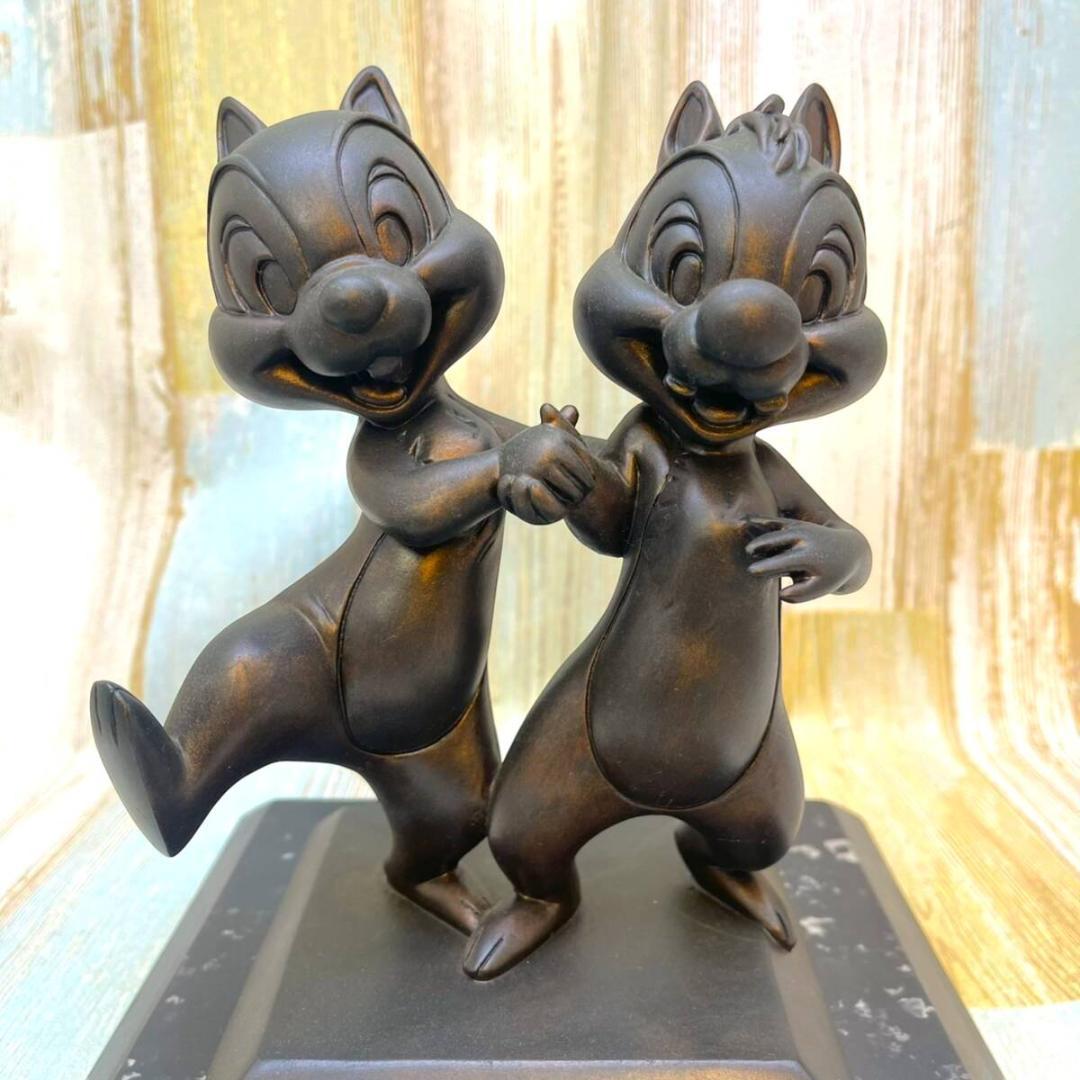 激レア★チップとデール Chip＆Dale チップ＆デール ブロンズ像