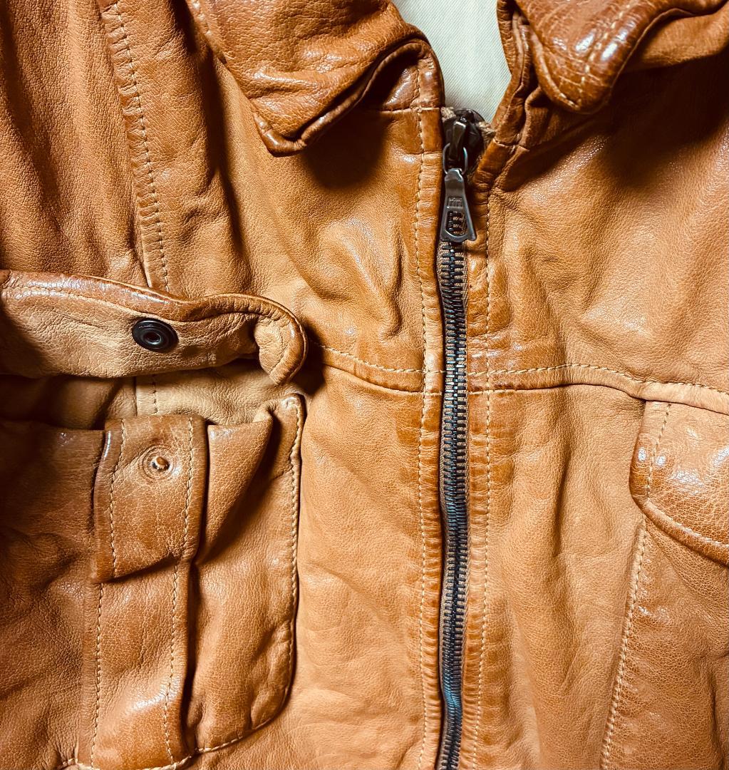 FAKTOR ファクター レザージャケット Mサイズ イタリア製 キャメル