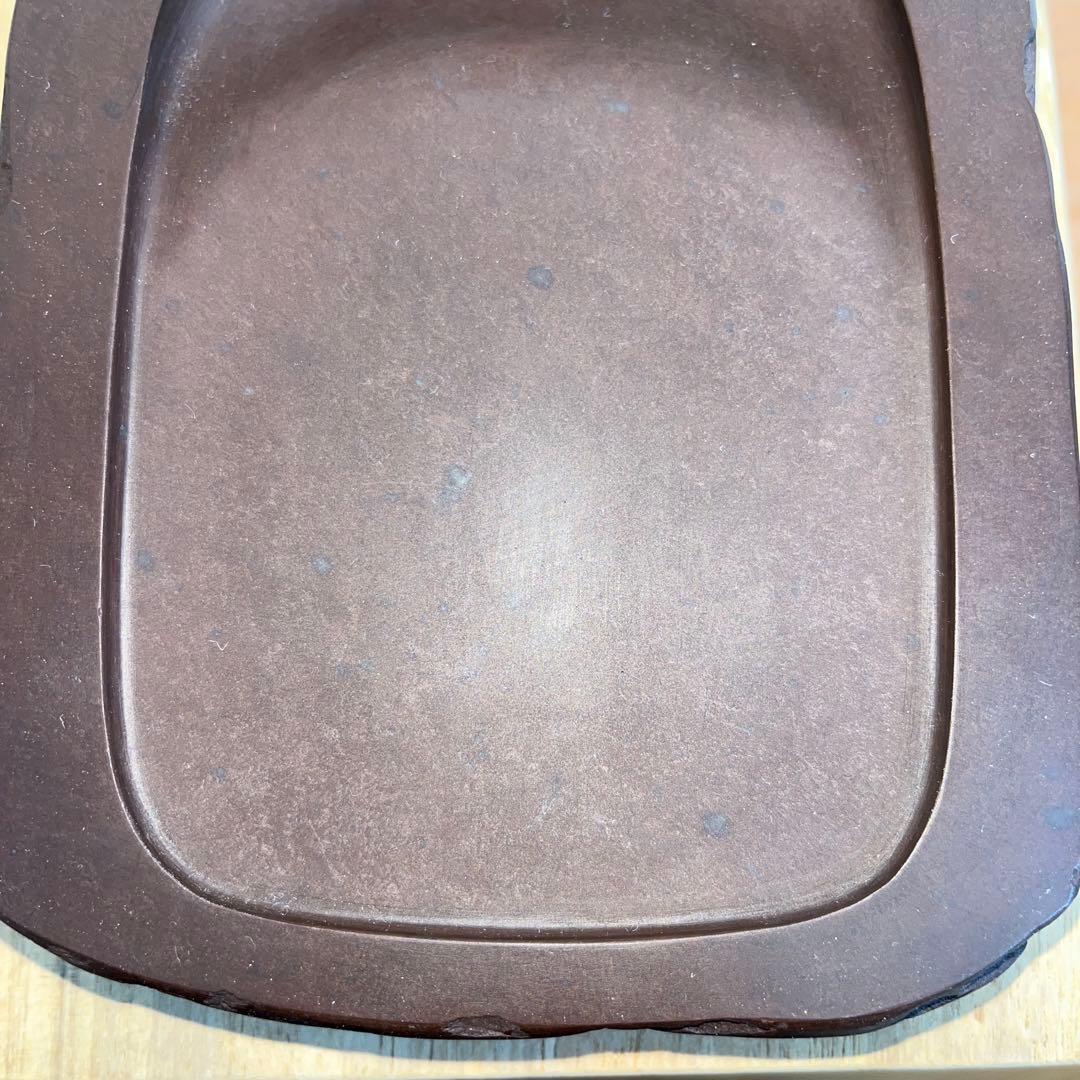 ⭕️赤間硯 野面硯 名工 堀尾卓司 新品美品 宝物 玉弘堂 女性好み作品