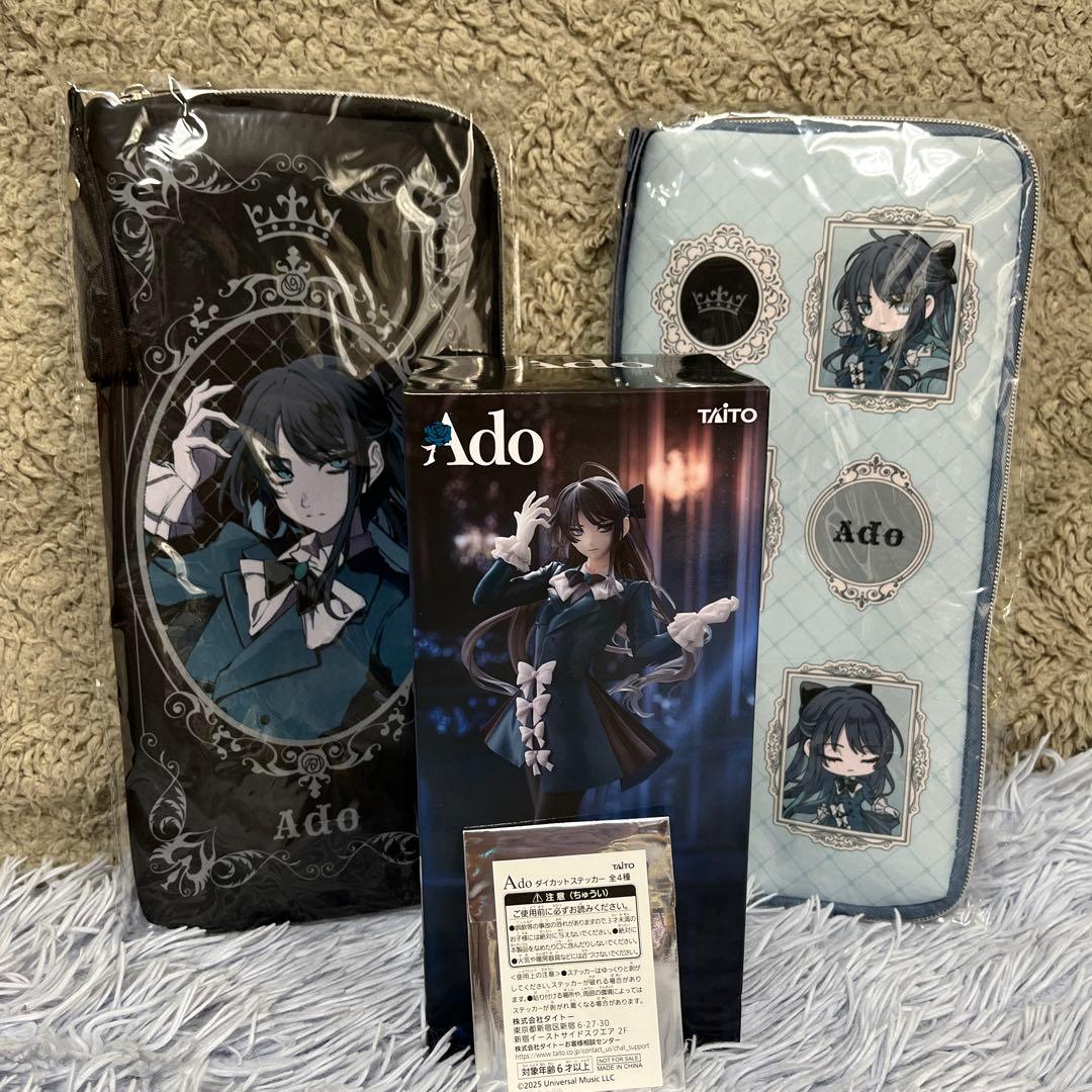 ラウンドワン限定】Ado フィギュア＆ペンライトケース＆ダイカット