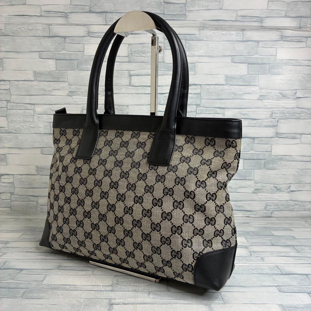 極美品　145 GUCCI グッチ　ハンドバッグ　キャンバス　GG柄 hl7