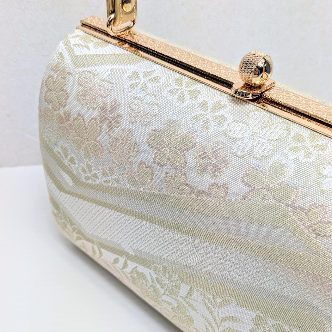 草履バッグセット ゴールド フォーマル 帯地 ゴールド S〜Lサイズ u777