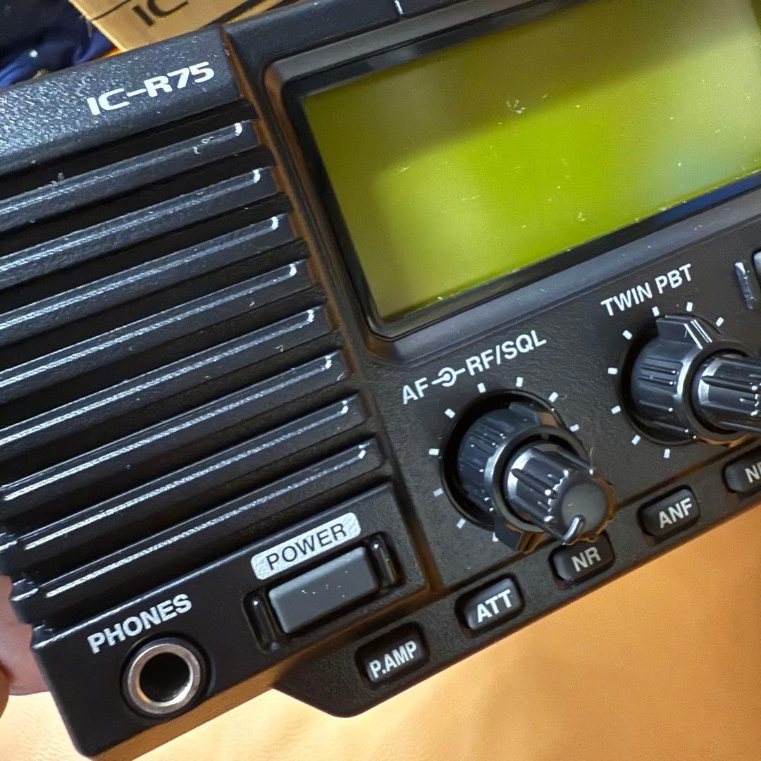 ICOM IC−R75 ／AD-55J 完動・未使用品 - メルカリ