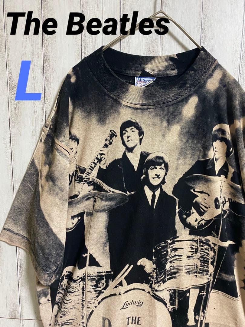 ビートルズ The Beatles 総柄 90s Tシャツ L 古着 - メルカリ