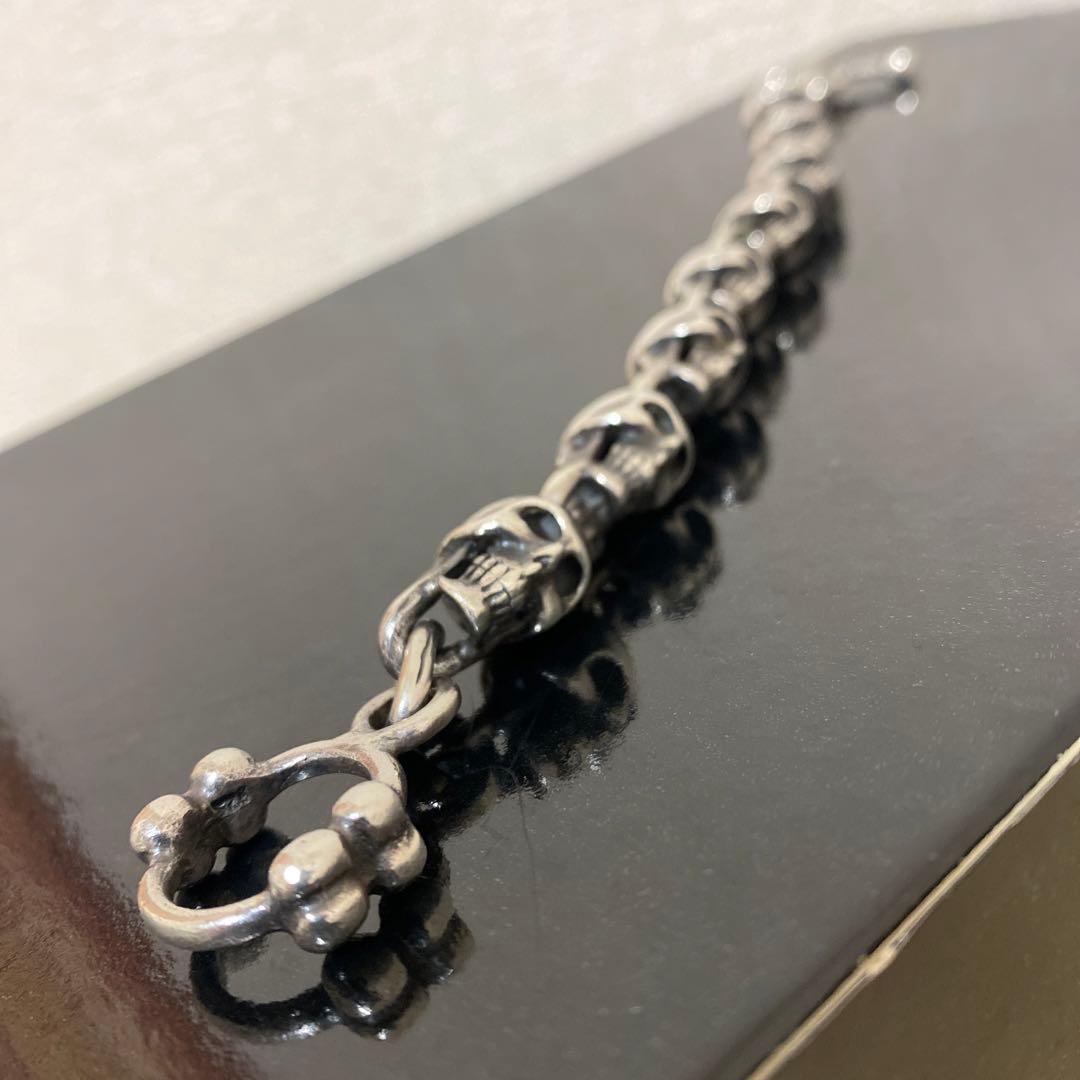PAD商品　シルバー　スカル　ブレスレット