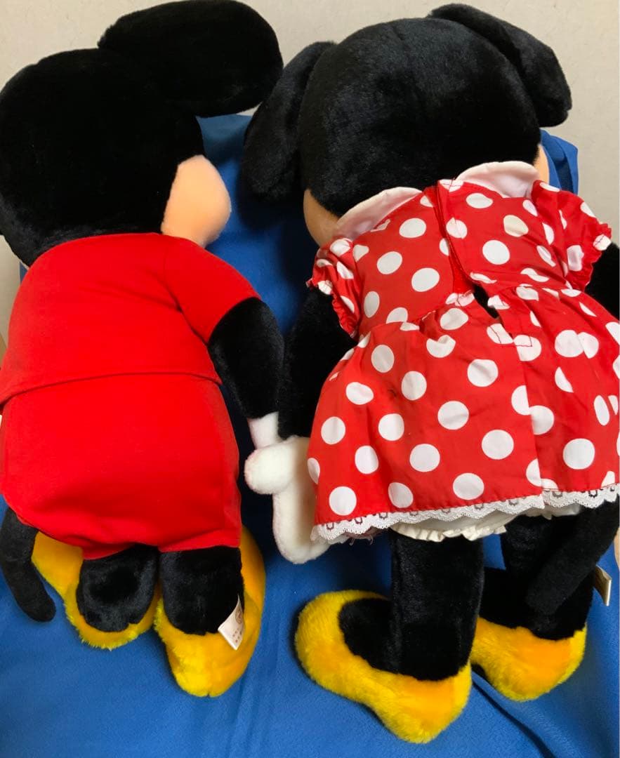 東京　サンアンドスター★ミッキーマウス＆ミニーマウス　ぬいぐるみ　レトロ