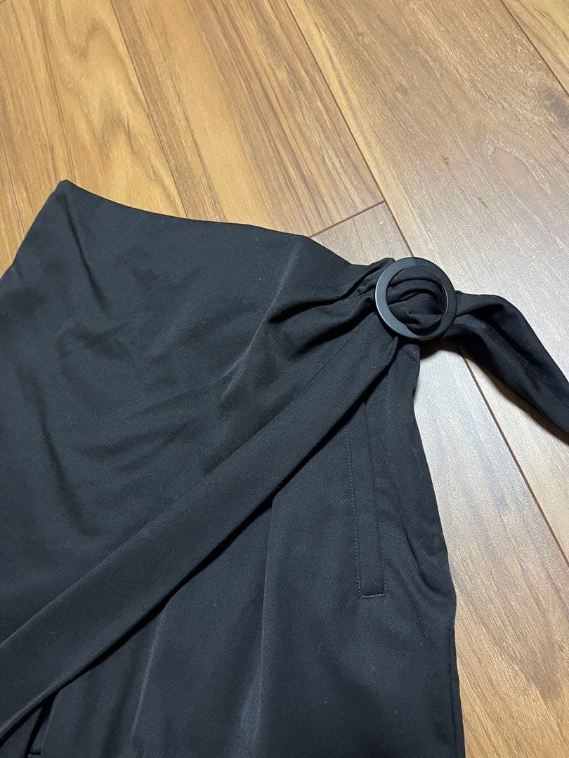 ISSEY MIYAKE 黒ラップスタイル 変形パンツ