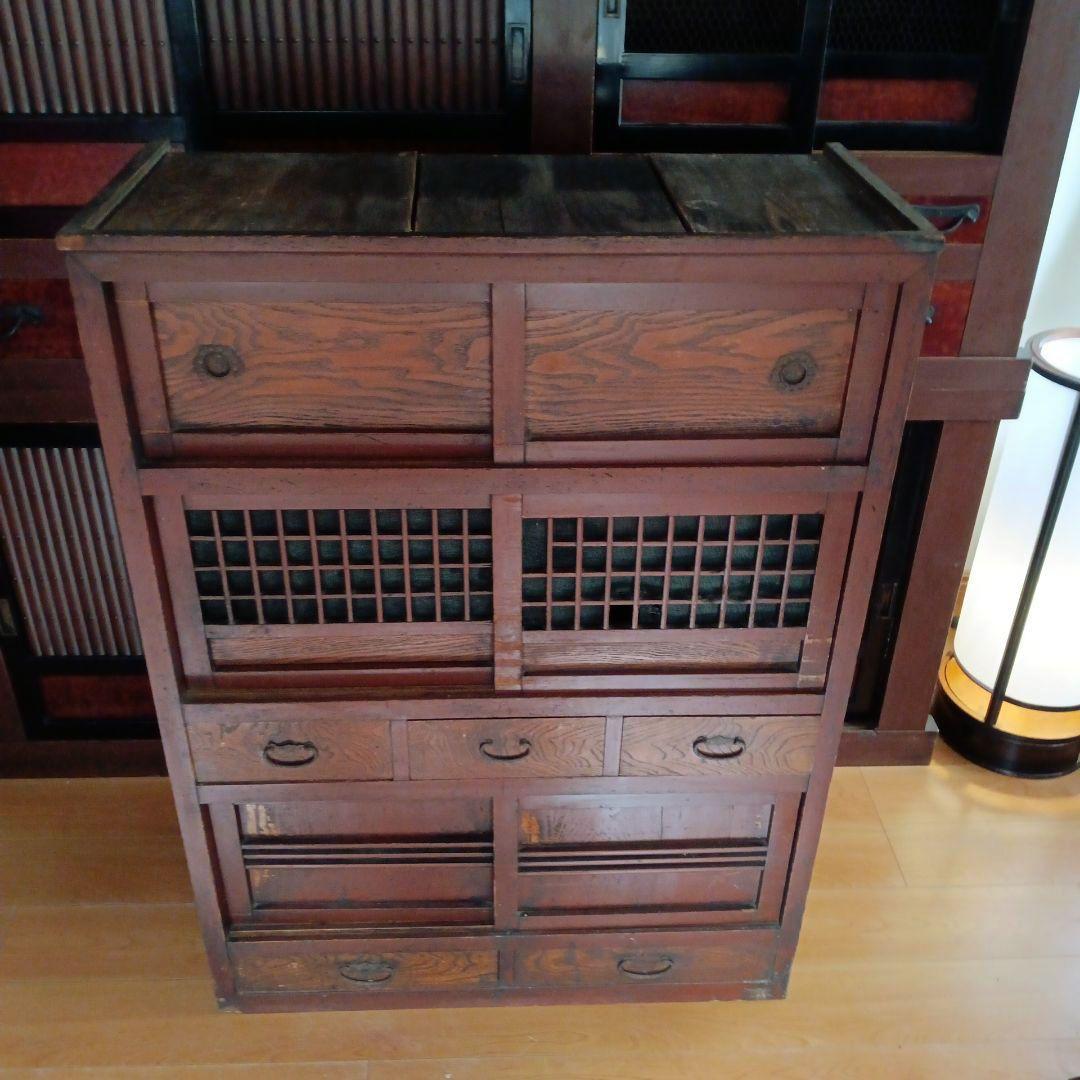 3尺水屋 和箪笥 アンティーク キャビネット