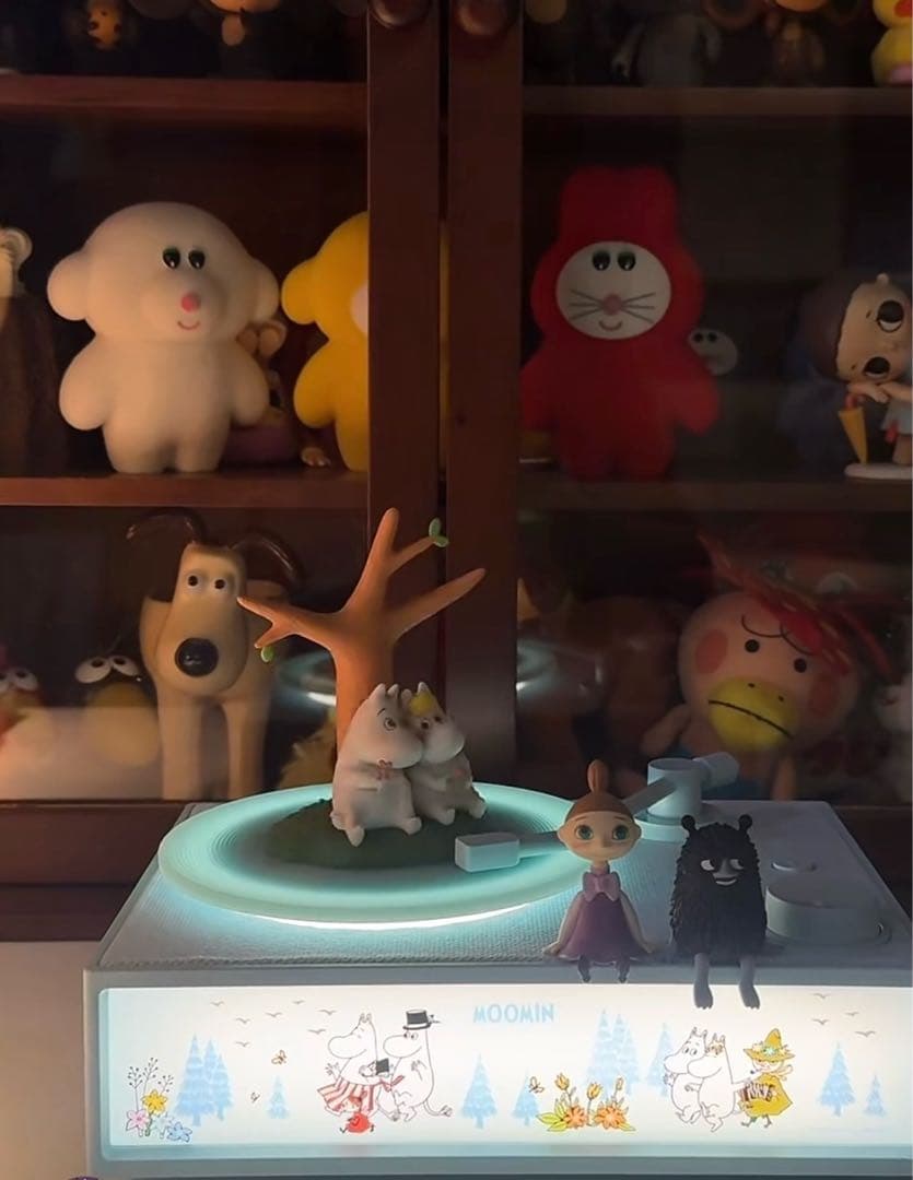 ま*ぱ様 ムーミン フィギュア付き アロマナイトライト Bluetoothスピー