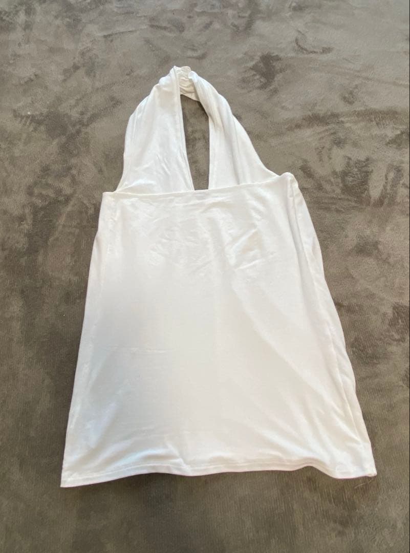 最終価格【yo BIOTOP】rayon bare halter neck