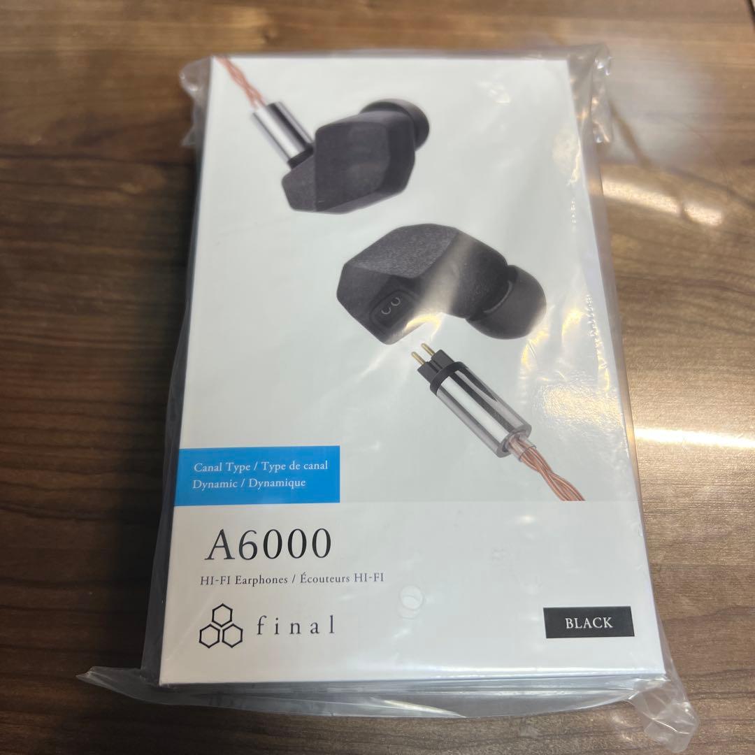 新品未開封】final A6000 有線イヤホン ブラック - メルカリ
