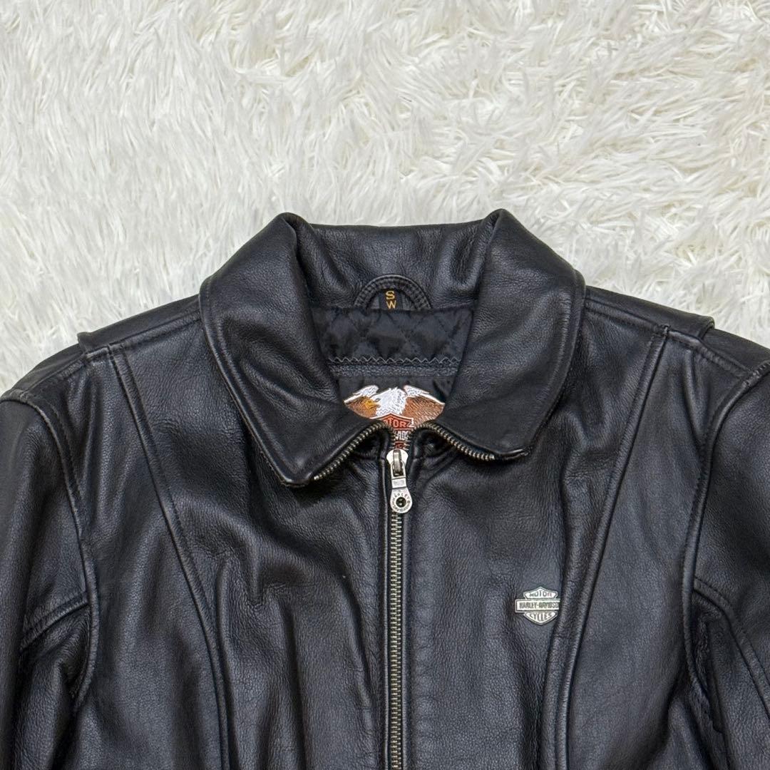 ハーレーダビッドソン シングルライダースジャケット S ファイヤー