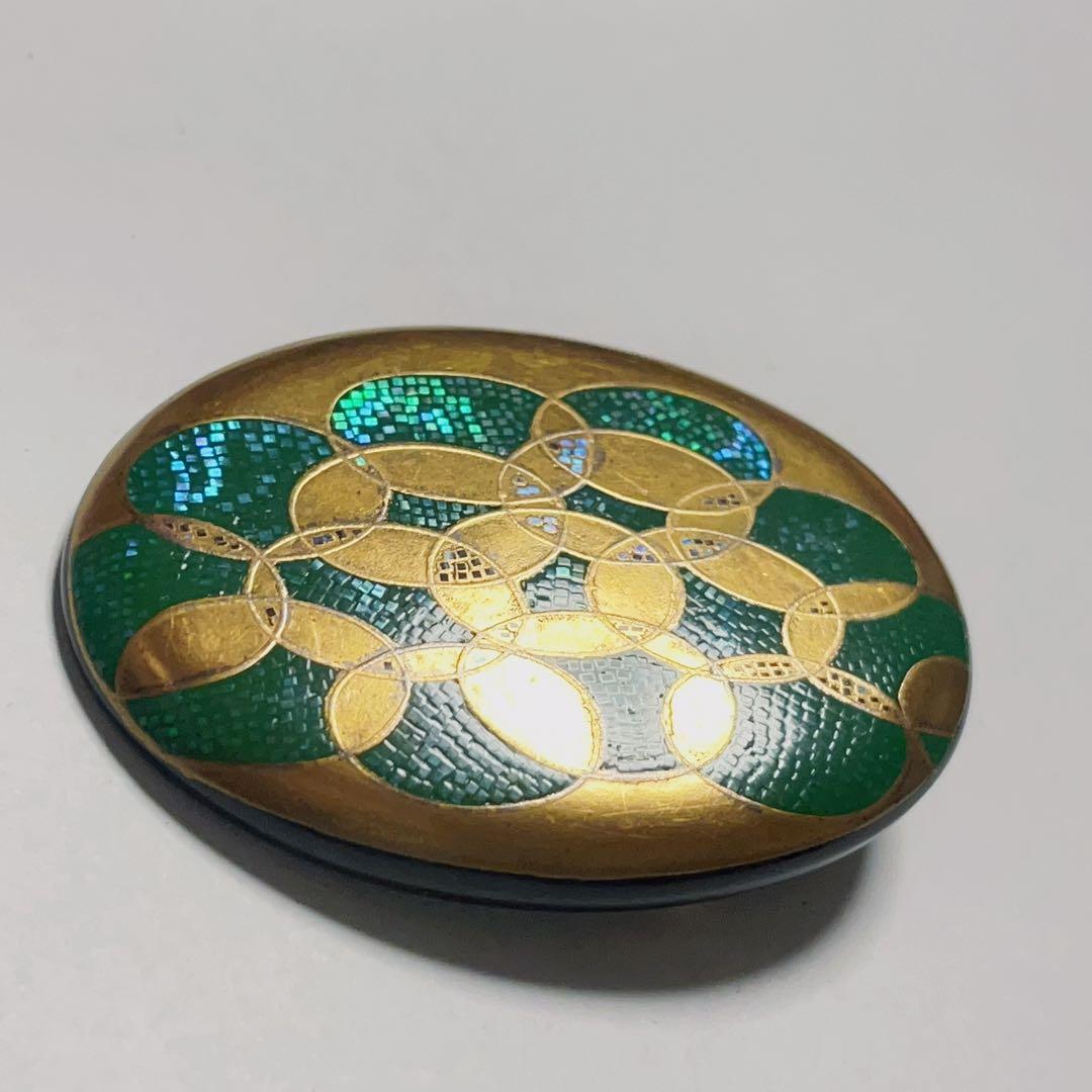 本鼈甲 べっこう 螺鈿 ブローチ ／ペンダントトップ 作家物 寺内一径