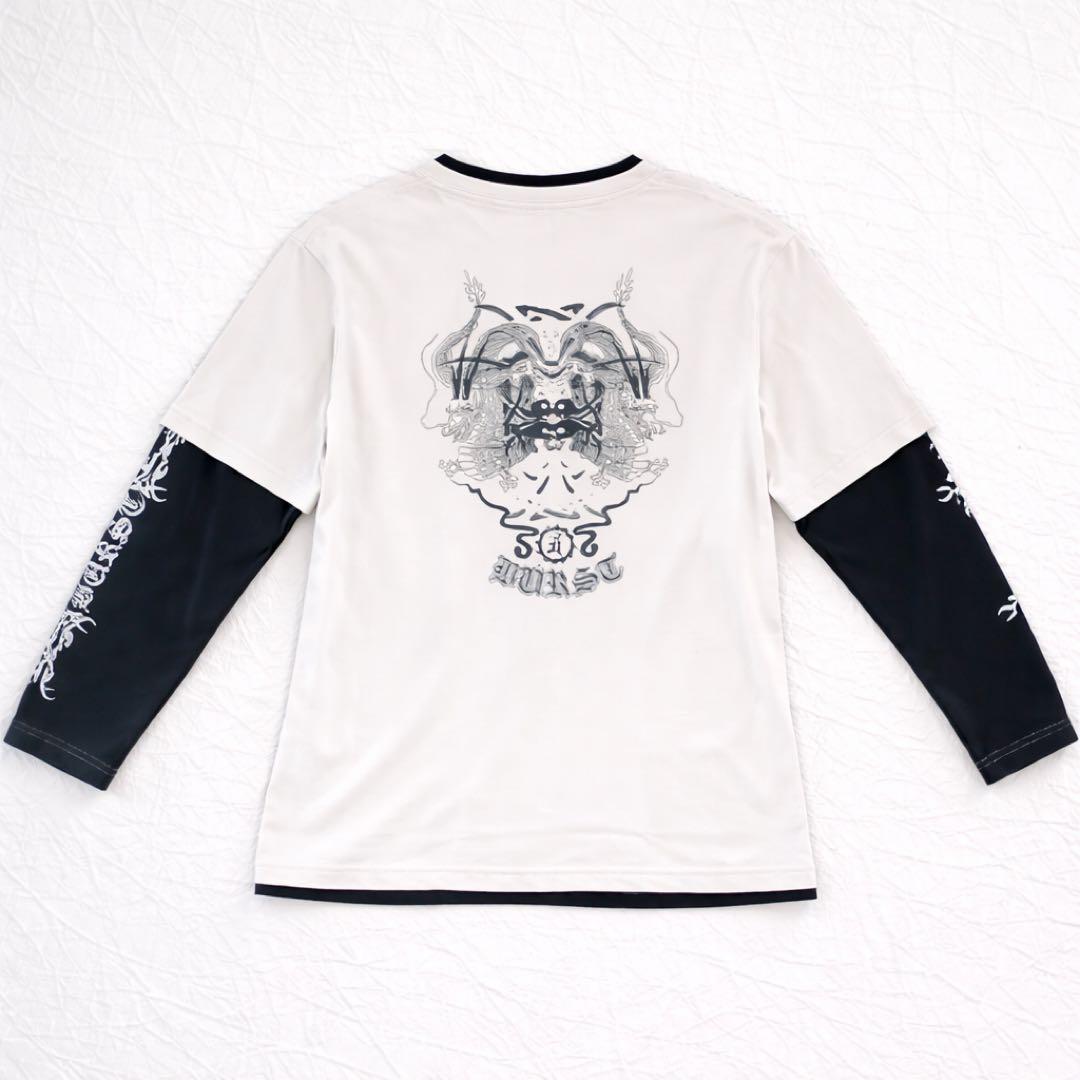 y2k half long t shirt archive v系 お兄系 平成 - メルカリ