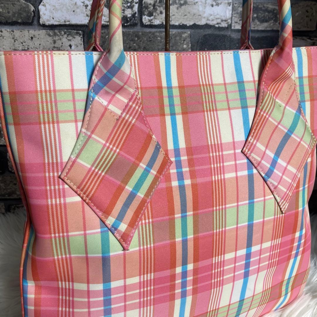 激レア✨Vivienne Westwood チェック トートバッグ ピンク