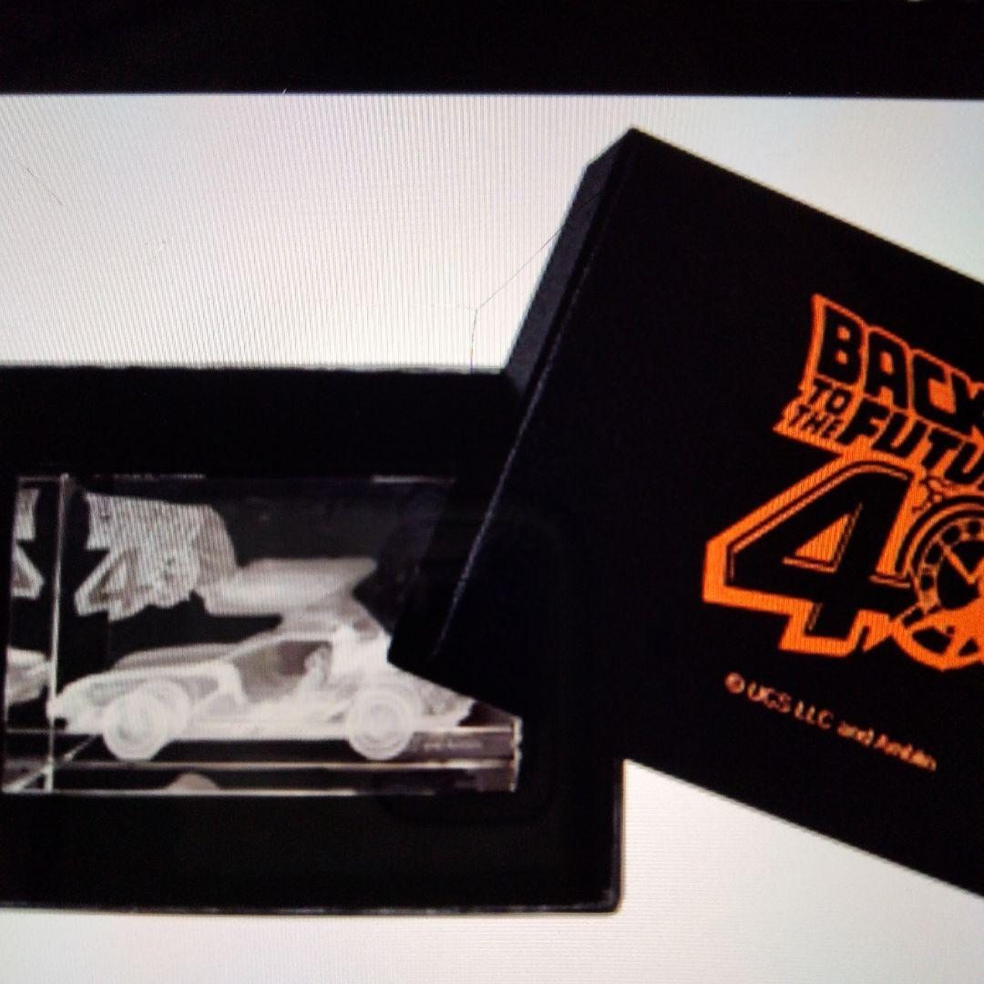 バック・トゥ・ザ・フューチャー 40th クリスタルオブジェ デロリアン