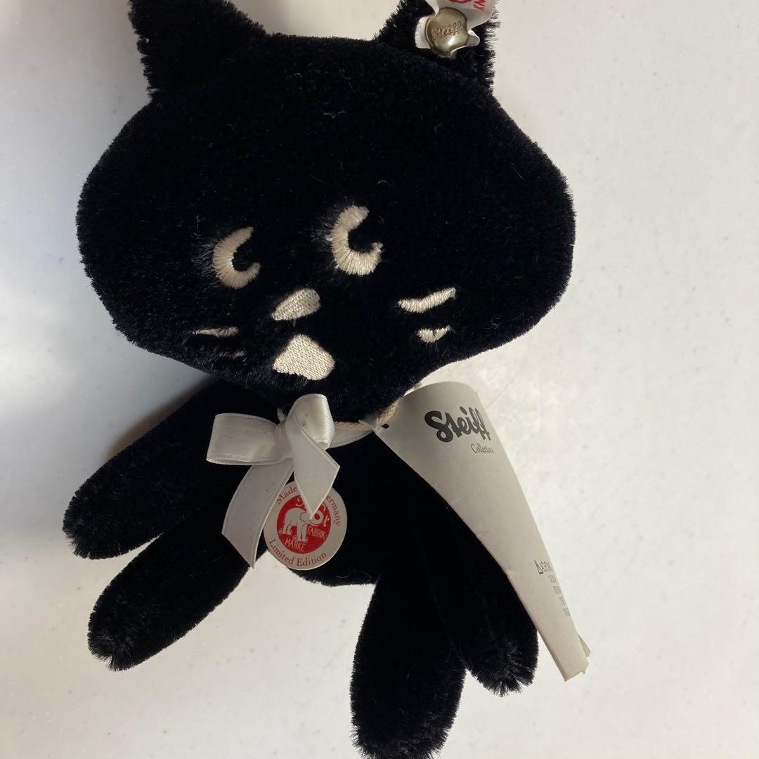 シュタイフ・ネ・ネットにゃーぬいぐるみタグ付き