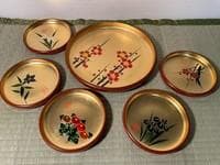 金蒔絵 漆器 丸皿 5客揃