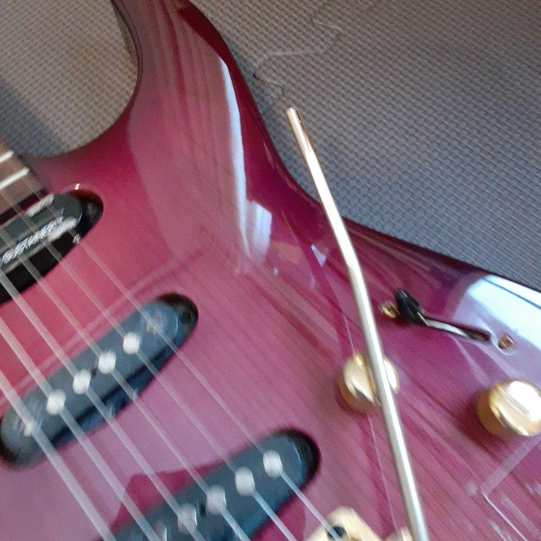 FERNANDES エレキ　サスティナー 付きギターパープル　ゴトーペグ