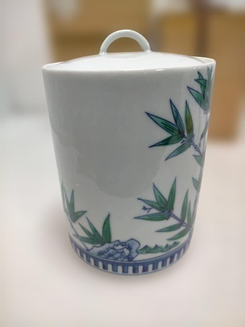 【送料無料】陶器製 骨壺 未使用品 蓋付き 和柄 共箱あり 251225-10T