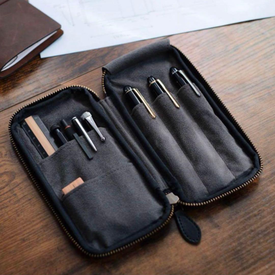 &Liebe アンドリーベ ジップペンケース 黒 ブラック 新品未開封 ②