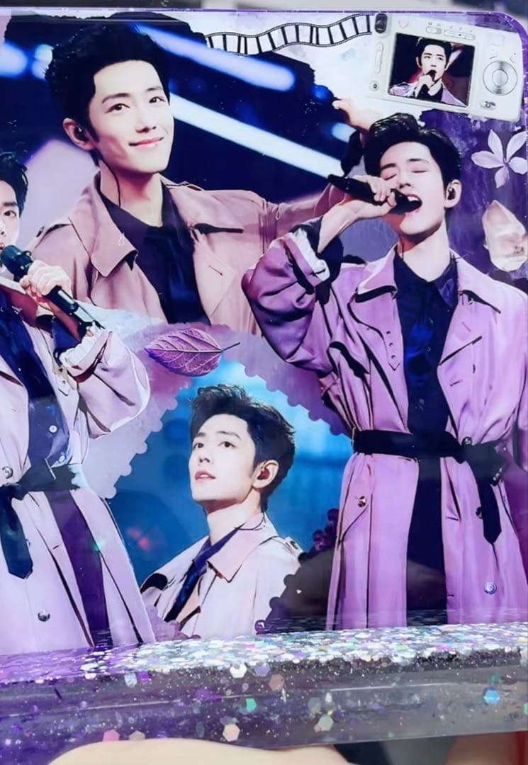 新作❣️肖戦 2番スタジオ　新両面レジン九宫格玄関置物❣️3点❣️確認用0119